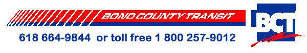 Logo - Bond County Transit, Pioneer Level Sponsor