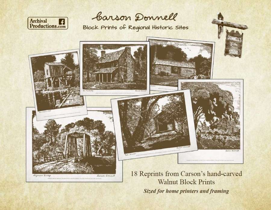 Carson Donnell Block Prints Reprints Set