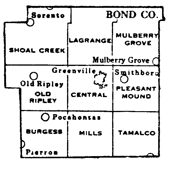 Bond County Township Map
